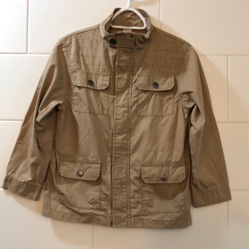 Gymboree boys tan jacket size medium 7-8